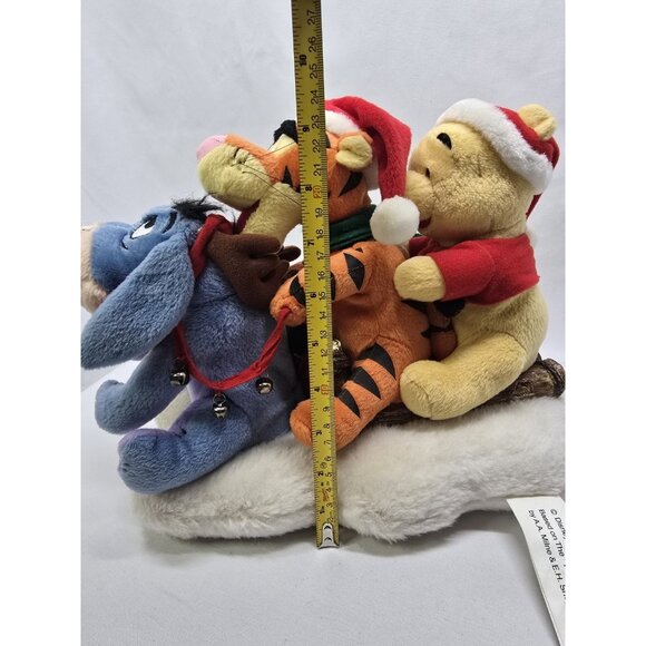 Gemmy Disney Winnie the Pooh Tigger Eeyore Christmas Sleigh Music/Motion Tested - Picture 7 of 15
